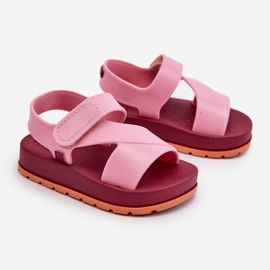 Sandali con velcro per bambini profumati ZAXY LL385001 Rosa 1