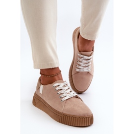 Sneakers da donna Memory Foam System Big Star NN276002 Beige scuro 1