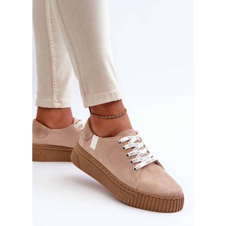 Sneakers da donna Memory Foam System Big Star NN276002 Beige scuro 2
