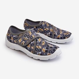 Comode pantofole da ragazzo con chiusura strappo Befado 974Y552 Grigio 1