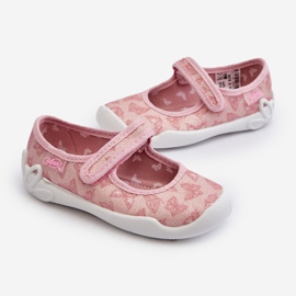 Pantofole ballerina Befado Butterfly per bambini 114X526 Rosa 2