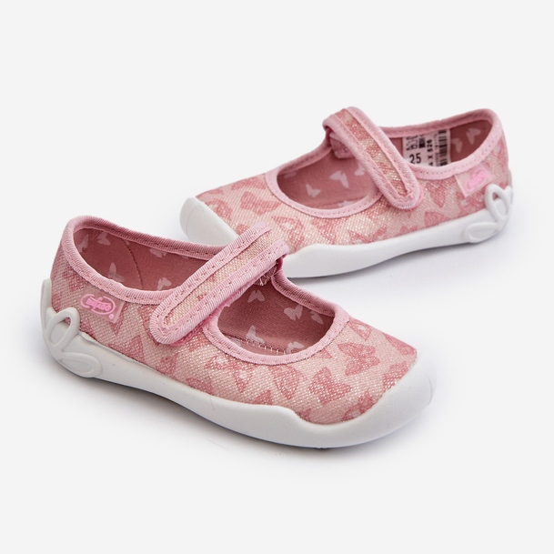 Pantofole ballerina Befado Butterfly per bambini 114X526 Rosa 2