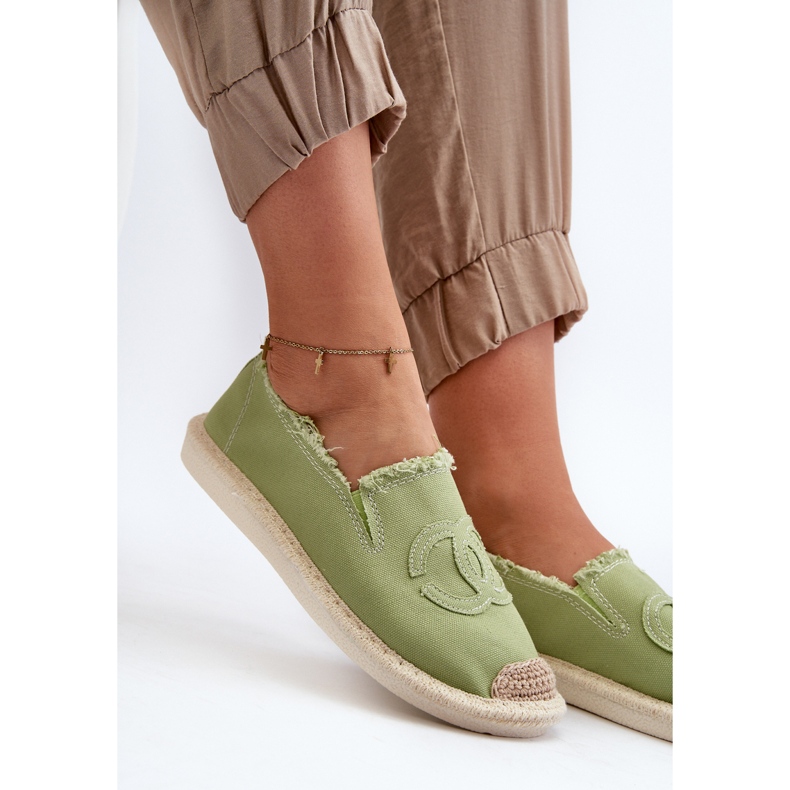 Espadrillas classiche da donna verde Flaure 1