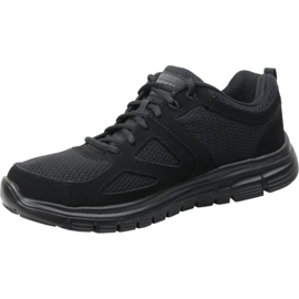 Scarpe Skechers Burns 52635-BBK nero 1