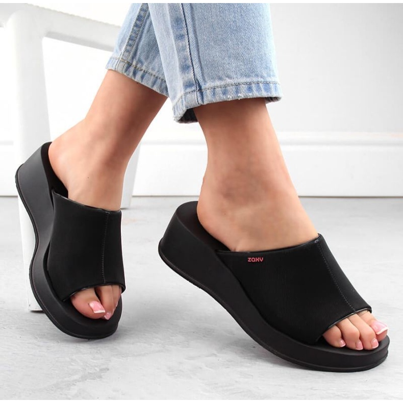 Sandali con zeppa profumati Zaxy Zaxy W LL285084 INT2006B nero 1