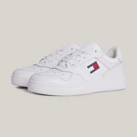 Scarpe Tommy Hilfiger Retro Basket Ess M EM0EM01395YBR bianca 1