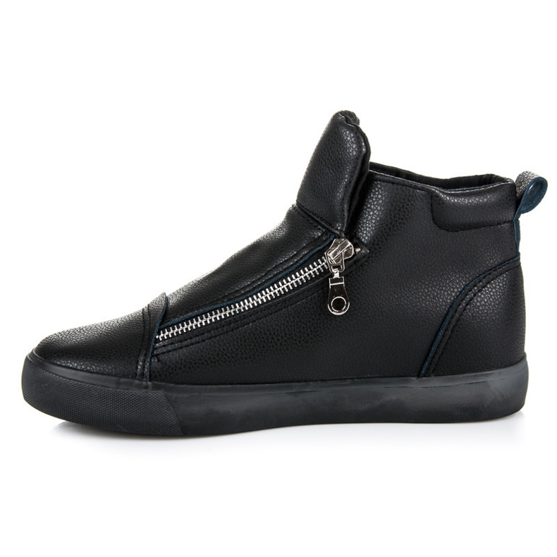 Lgm Sneakers alte con cerniera nero 1