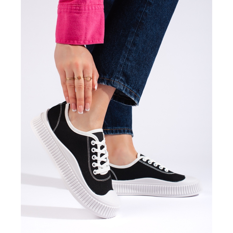 Scarpe da ginnastica da donna nere nero 1