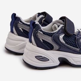 Scarpe Sportive da Bambino Sneakers con Velcro, Rulagia Blu Navy 2