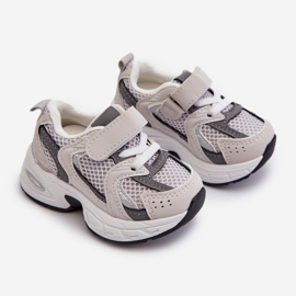 Scarpe Sportive Sneakers Con Velcro Per Bambini Grigie Rulagia grigio 1