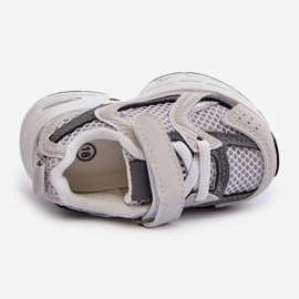 Scarpe Sportive Sneakers Con Velcro Per Bambini Grigie Rulagia grigio 2