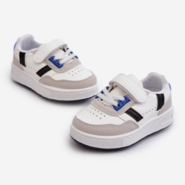 Scarpe sportive classiche da bambino Bianche e Blu Marlin bianco 1