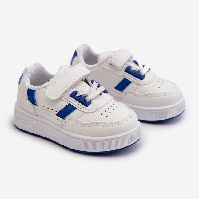 Scarpe sportive classiche da bambino Bianche e Blu Marlin bianca 1