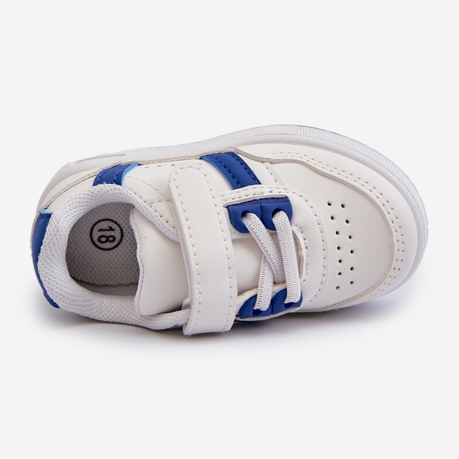 Scarpe sportive classiche da bambino Bianche e Blu Marlin bianco 2
