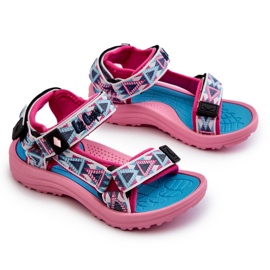Sandals Velcro Girls 'Lee Cooper LCW-24-34-2600 Pink rosa 4