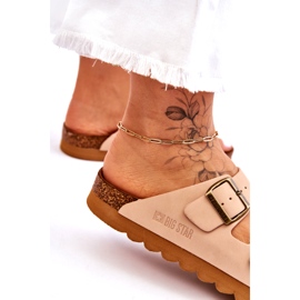 Pantofole Big Star da donna classiche LL274478 Beige 1