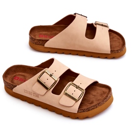 Pantofole Big Star da donna classiche LL274478 Beige 3