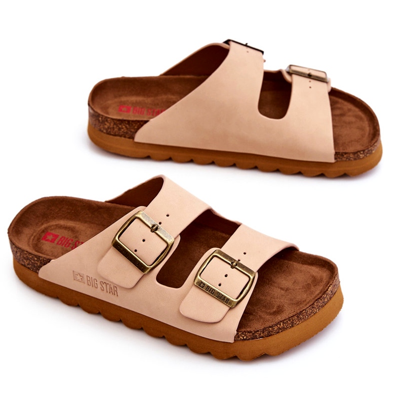 Pantofole Big Star da donna classiche LL274478 Beige 3