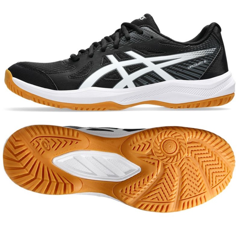 Scarpe da pallavolo Asics Upcourt 6 M 1071A104 001 nero 1