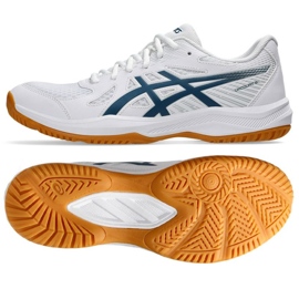 Scarpe da pallavolo Asics Upcourt 6 M 1071A104 100 bianca 1