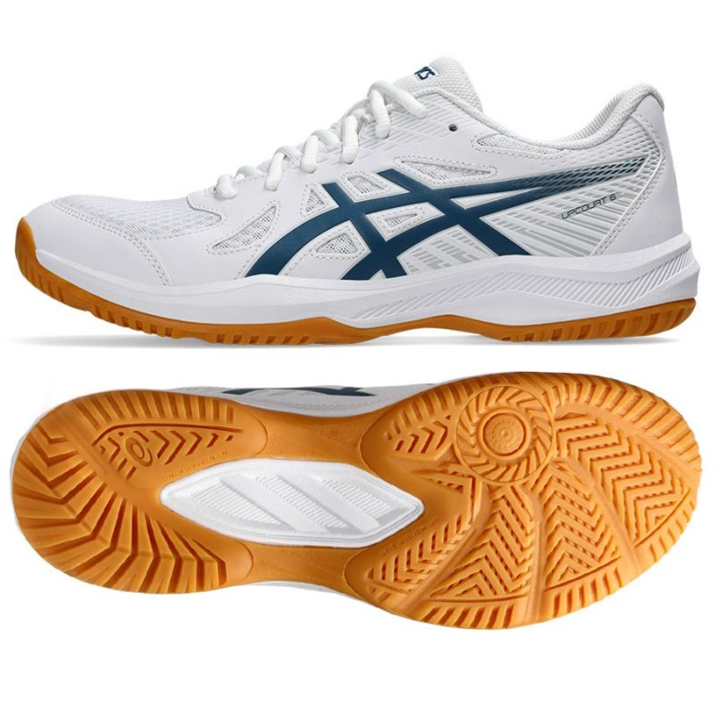 Scarpe da pallavolo Asics Upcourt 6 M 1071A104 100 bianco 1