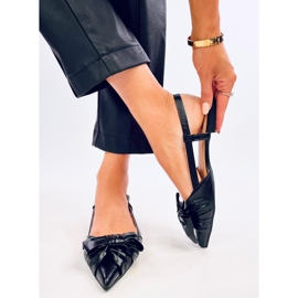 Ballerine Candy Black con tacco aperto nero 2