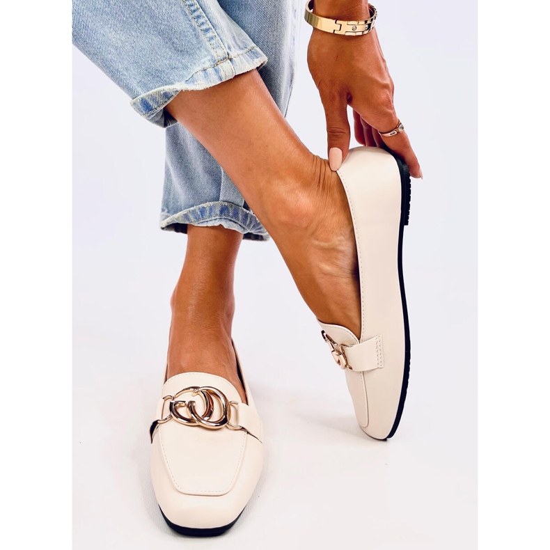 Mocassini da donna Elisa Beige 2