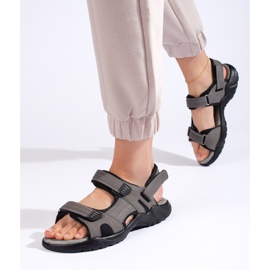 Sandali sportivi da donna grigi grigio 2