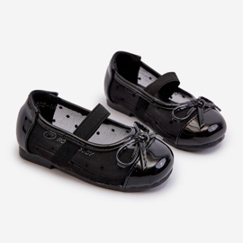Ballerine da bambino con fiocco, Jellema Nero 1