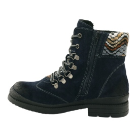Lavoratori coibentati in pelle Filippo 393 blu navy 2