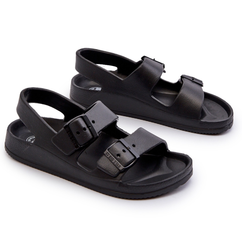Infradito leggere da bambino con fibbie Big Star NN374541 Nero 4