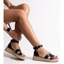 Sandali con zeppa Laurencia neri nero 1