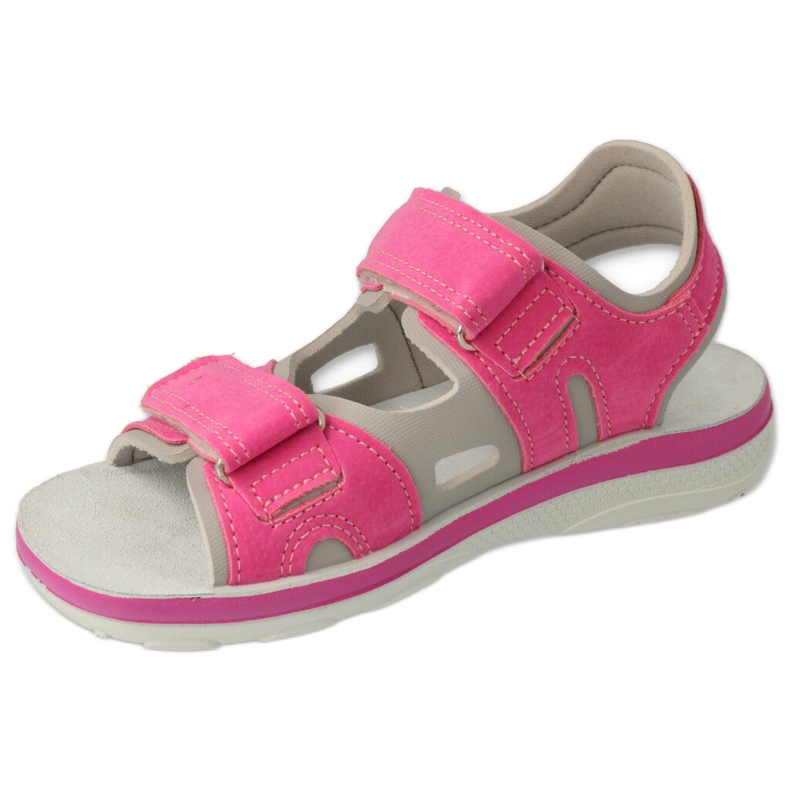 Sandali per bambini Befado, inserto in pelle con velcro, 066Y100, rosa 2