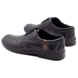 Joker Scarpe da uomo in pelle 415 grigie grigio 4