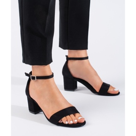 Seastar Sandali tacco alto in camoscio nero 1