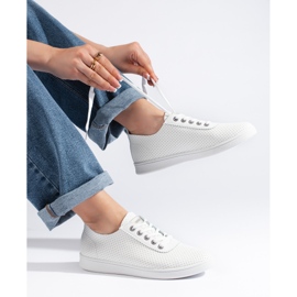 Classiche sneakers bianche da donna bianca 1