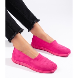 Scarpe sportive slip-on rosa 1