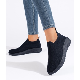 Scarpe sportive slip-on da donna, colore blu navy 1