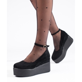 Décolleté nere con zeppa nero 1