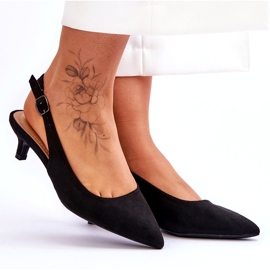 Jeeini Décolleté a punta bassa, nere nero 4