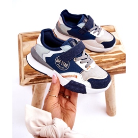 Sneaker per le scarpe da ginnastica per bambini Big Star LL374225 Blu Navy 3
