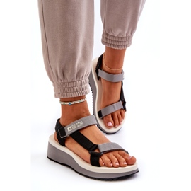 Sandali Da Donna Su Piattaforma E Zeppa Big Star NN274A054 Grigi grigio 2