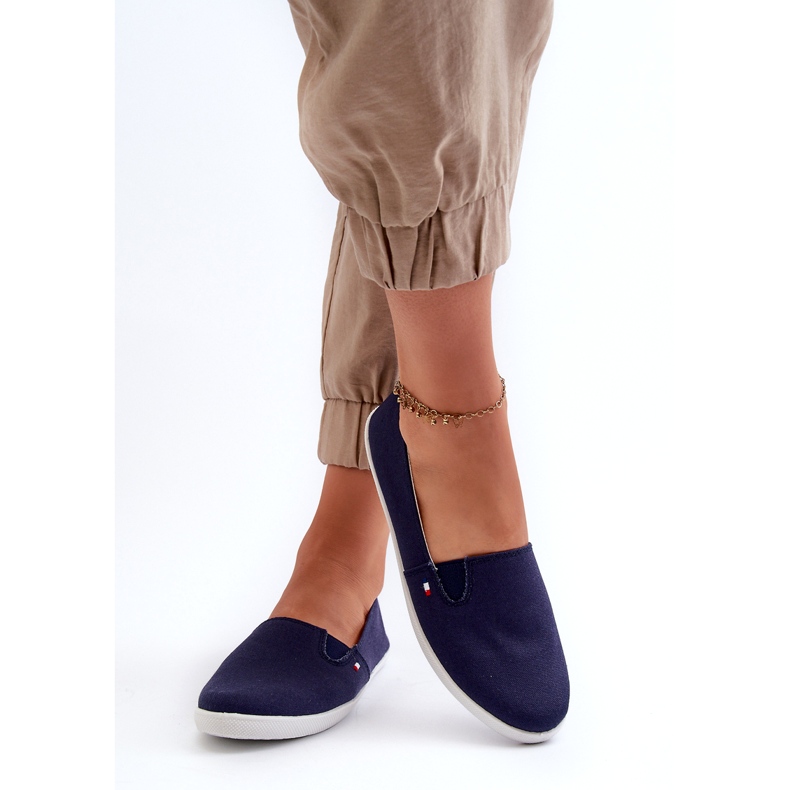 News Sneaker Slip-On Women's Navy Blue 24TX02-7655 Sneaker 4