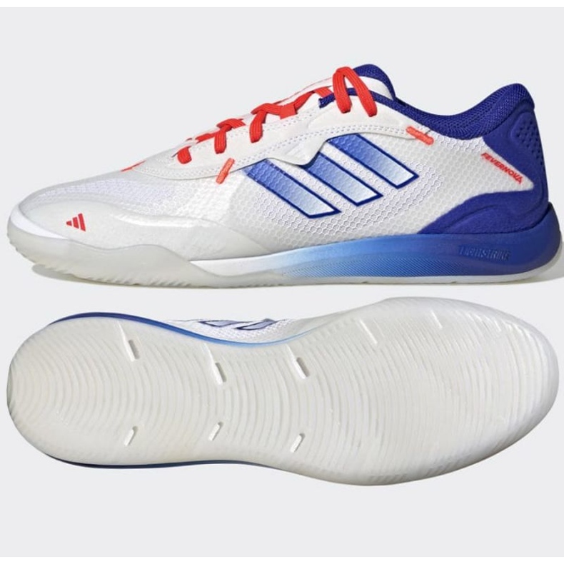 Scarpe da calcio Adidas Fevernova Court In M IG8766 bianca 1