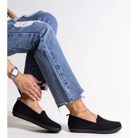 Sneaker slip-on in tessuto Shadhi nero 1