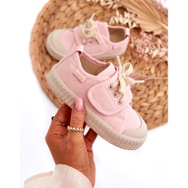 Sneakers da bambino HI-POLY System Big Star NN374019 Rosa 1
