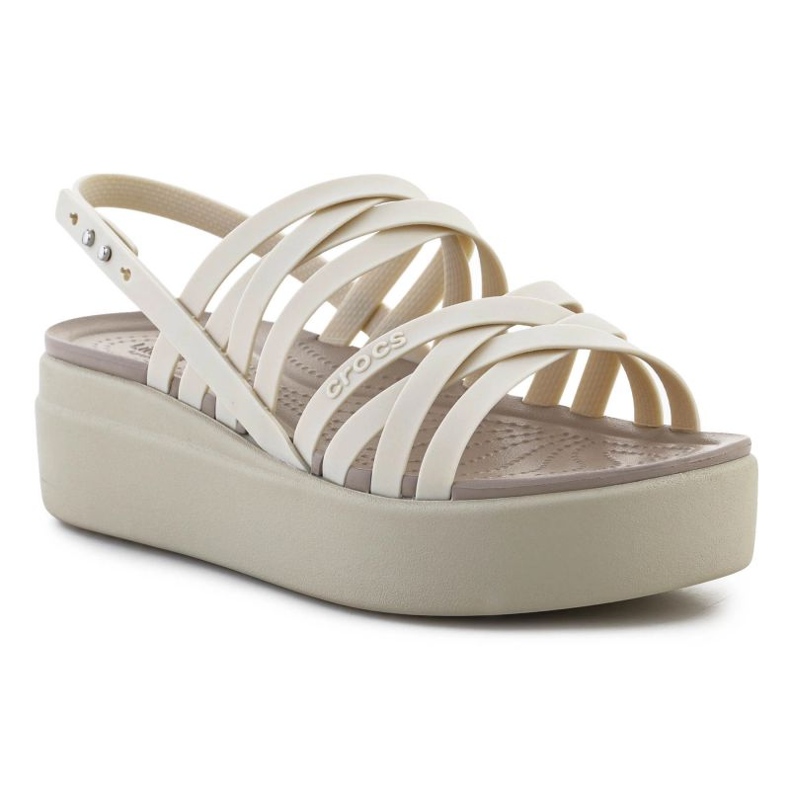 Crocs Brooklyn sandali bassi con cinturino 206751-2Y2 beige 1