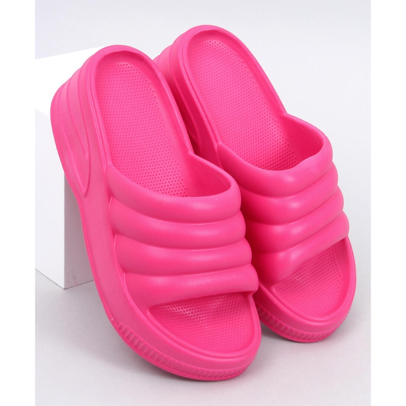 Sandali con zeppa in schiuma fucsia Diames rosa 1