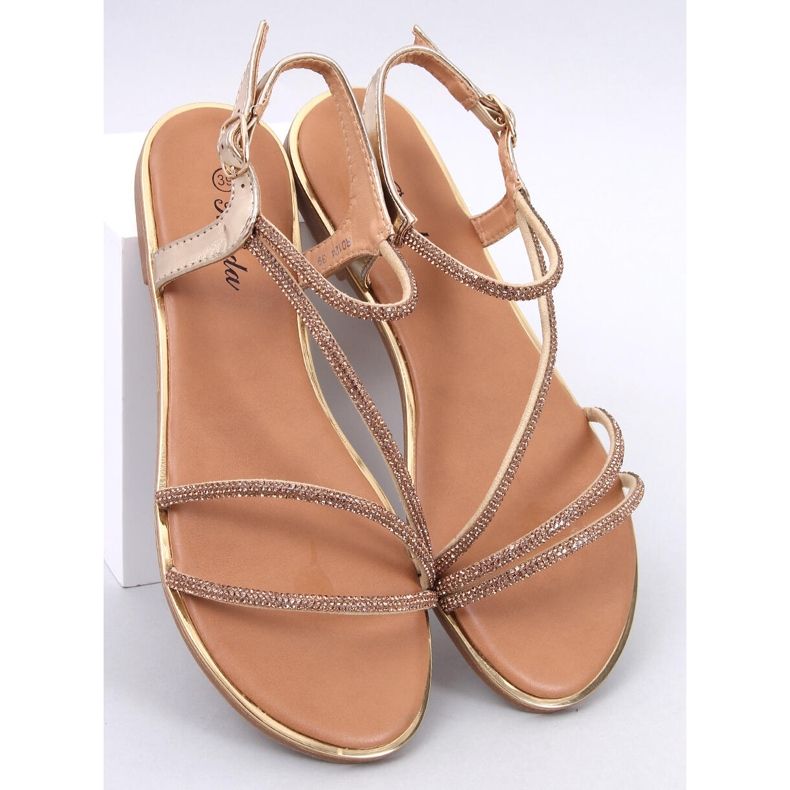 Sandali Courte Gold con zirconi d'oro 1