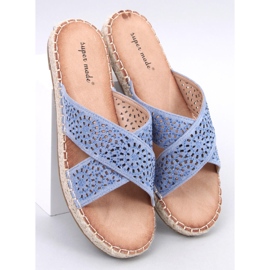 Bakou Infradito espadrillas da donna di colore blu 1